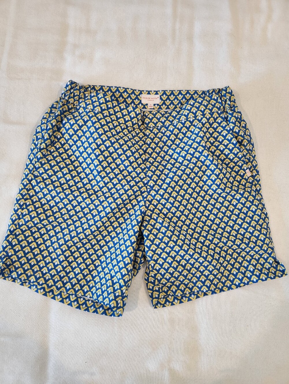 Derek Rose London Swim Trunks Shorts Size Small 6.5" Inseam